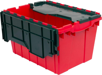 Holiday bin with the attached lid