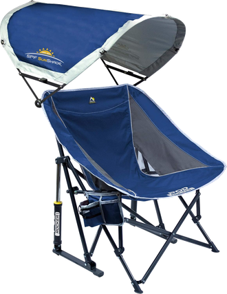 Sideline chair with a sunshade